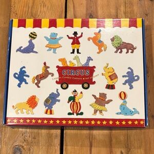 New! WILLIAM SONOMA Circus Theme Copper Cookie Cutter Set/9 In Box
